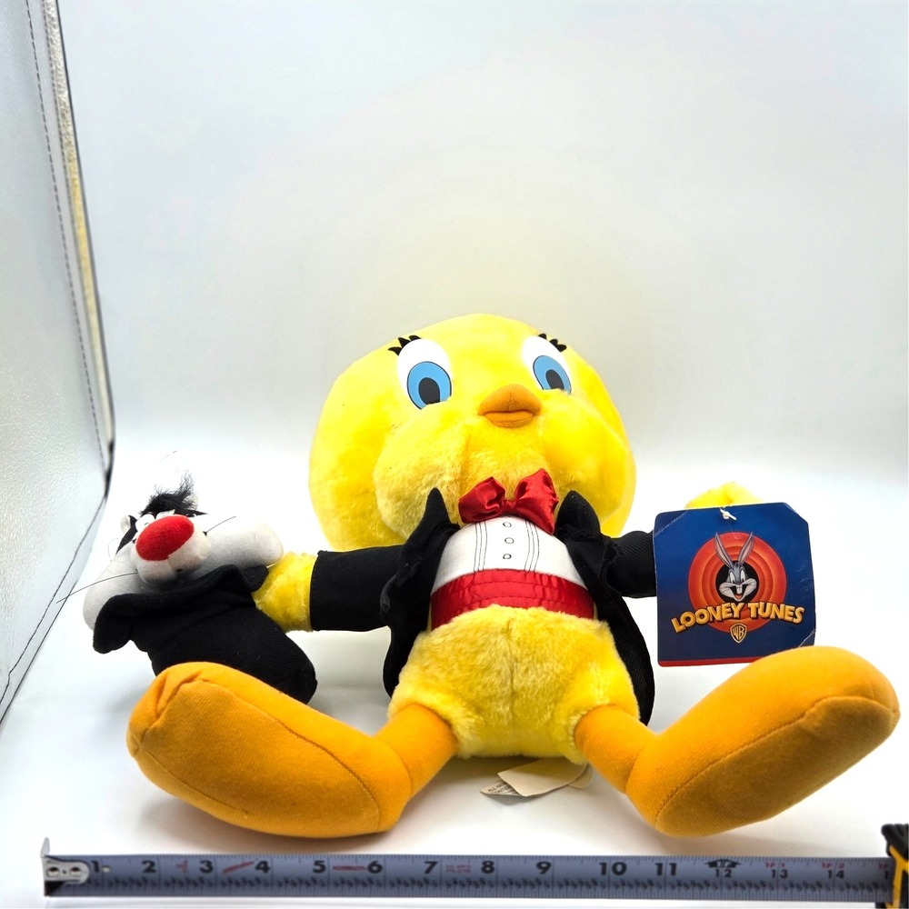 Tweety Bird Plush and Sylvester  Original Looney Tunes‎ 1998 VTG NEW WITH TAGS - Picture 7 of 7